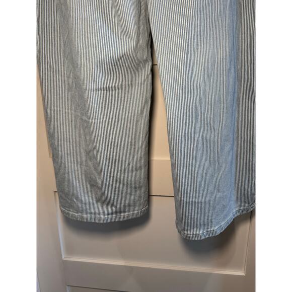 Universal Threads Relaxed Wide Leg Hickory Stripe Denim Pants Plus Size 17 Reg - Picture 11 of 13